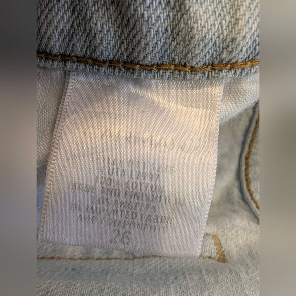 Carmar rhinestone star denim jeans Cut Off Ripped Distressed July shorts Size 26 - Picture 12 of 12